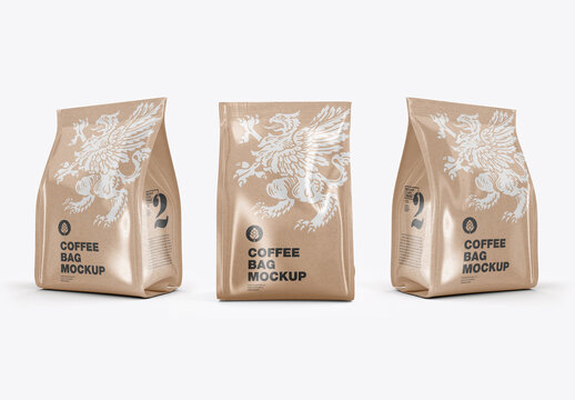 Kraft Coffee Bag Mockup