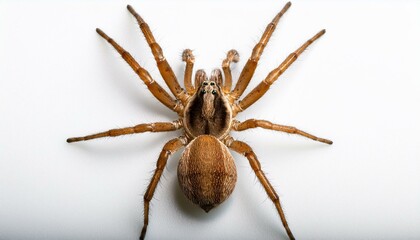Spider on White top view 