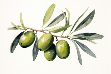 Olive plant leaf food.