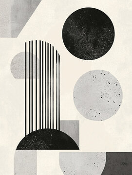 abstract geometric roman column