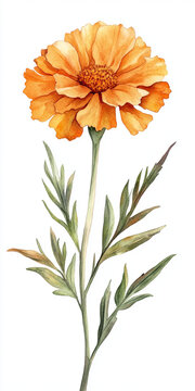 orange dahlia flower