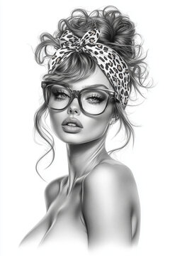 portrait of a woman with hairstyle