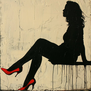 silhouette of a woman