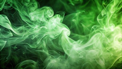 Fototapeta premium Asymmetrical abstract soft green smoke on texture background cloud a soft smoke cloudy texture background