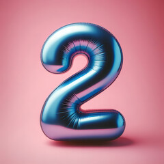 Naklejka premium Ballon Bleu chiffe 2