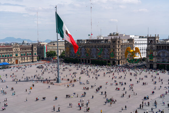 Zocalo, place de la constitution, cdmx, Mexico, Mexique