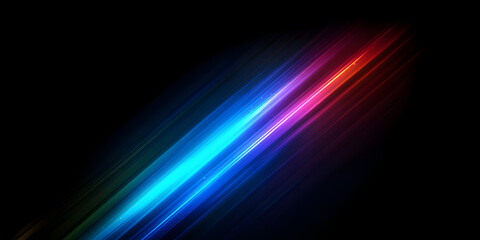 Fototapeta premium Glowing stripes. Beautiful flashes of light on a dark background. Glowing abstract sparkling background with light effect