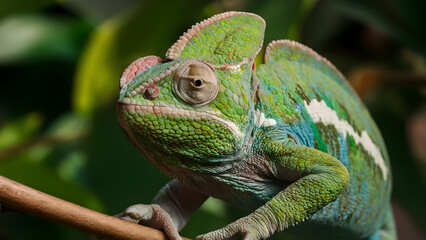 chameleon on a branch