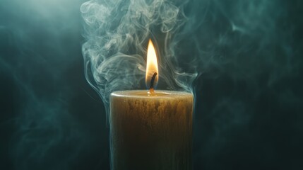 Fototapeta premium Candlelight and Smoke