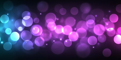 Abstract bokeh background with blue and purple lights