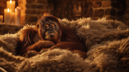 Obraz premium Orangutan Animal Photography