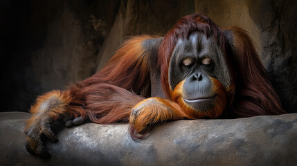 Obraz premium Orangutan Animal Photography