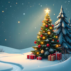 Obraz premium christmas background of free space and copy space, christmas poster