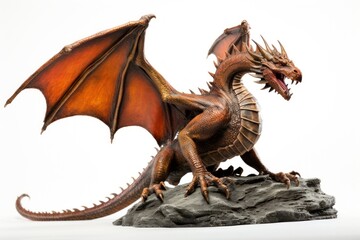 Dragon dinosaur animal representation.