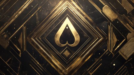 Villainous Art Deco casino brand with elegant logo designs