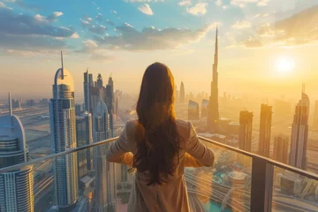 Architecture cityscape woman photo.