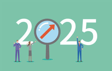 2025年のビジネストレンドのイメージイラスト