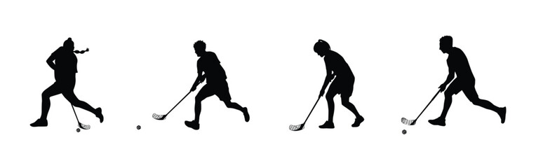 floorball player silhouette © Tamim 99Graphics