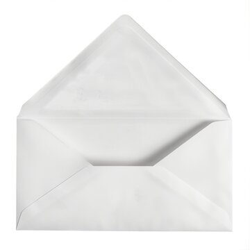 White opened envelope letterbox mailbox.