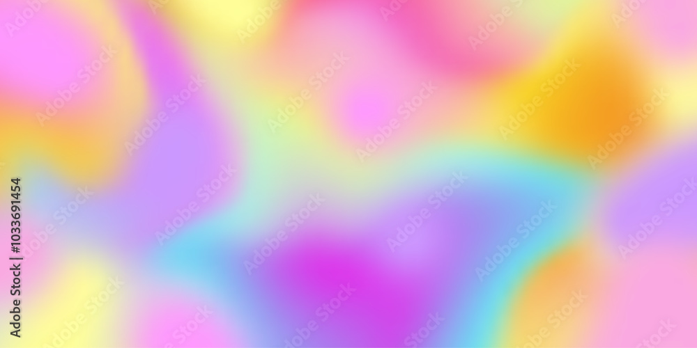 Aufkleber vivid soft gradient background. minimal blurred texture. abstract holographic blur vector.