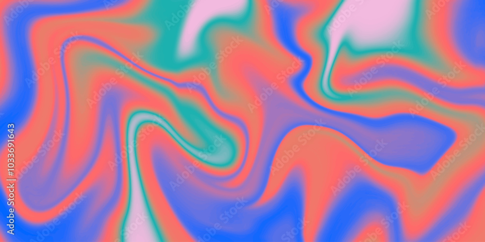 Poster Abstract Fluid Liquid Gradient Background Vector Design. Vivid Marble Multicolor Pattern.