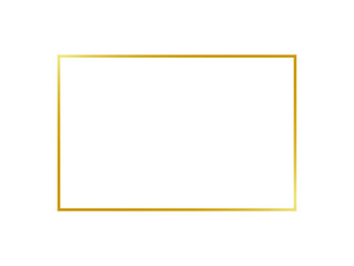 Obraz premium Gold frame border, Golden frame square symbol
