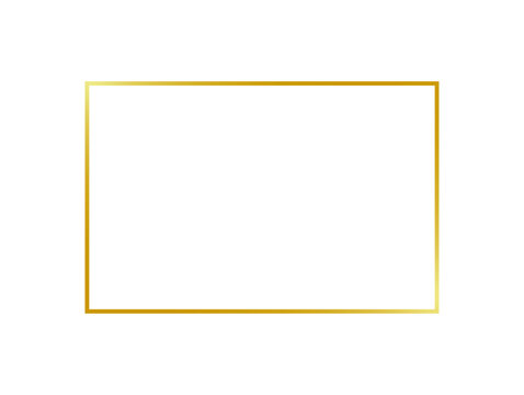 Gold frame border, Golden frame square symbol