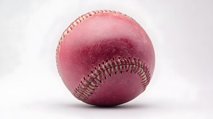 Softball on white. 