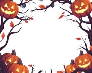 halloween pumpkin border