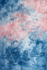Watercolor Texture in Blush Pink and Blue with Neutral Tones