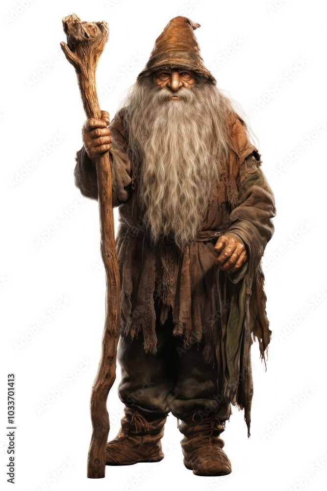 Canvas Prints Dwarf costume adult beard.