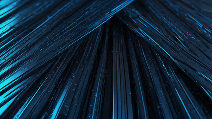 A sleek blue abstract background featuring modern geometric lines and a shiny gradient, perfect for futuristic technology designs ideal for business covers, headers, wallpapers, corporate branding, we