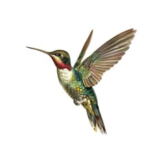Obraz premium Colorful hummingbird detailed illustration