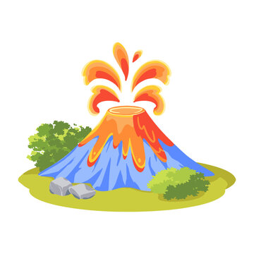 recommend clip art: 富士山噴火のかわいいイラスト