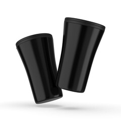 Travel mug blank mockup template. 3d illustration