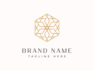 Luxury Geometric logo - Design a hexagonal Arabic Islamic ornament logo