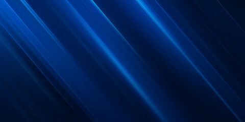 Neon blue motion light trails over black background. Abstract speed effect. Rays of light moving fast over dark background