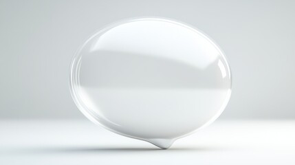 A white bubble with a hole in the middle