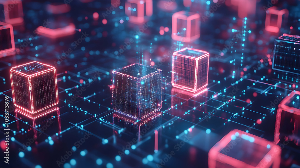 Poster 1. a forward-looking metaverse concept characterized by digital cubes and interconnected technologic