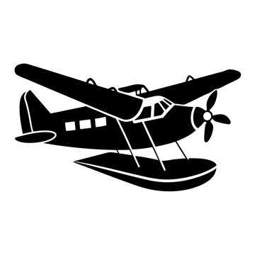 recommend clip art: vector seaplane silhouette 