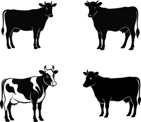 Cow vector silhouette 