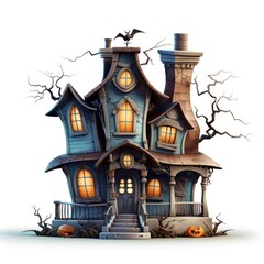 House architecture building cartoon.