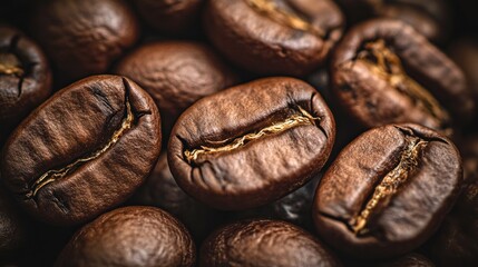 Coffee Bean Closeup Macro Photography