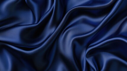 Obraz premium Abstract Blue Satin Drape