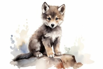 Obraz premium Mammal animal wolf pet.