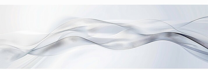 Abstract background in white featuring flowing lines and artistic textures, resembling silk with a three-dimensional relief effect. A sophisticated and elegant design ideal for commercial use and crea