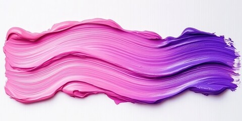 A pink and purple brush stroke on a white background