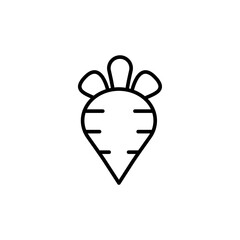 Turnip outline icons, minimalist vector illustration ,simple transparent graphic element .Isolated on white background