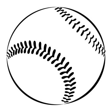 Baseball ball icon symbol. Vector illustration