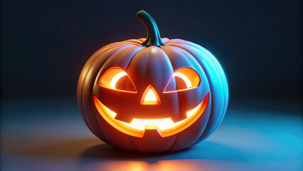 4K Halloween Themed Scary Pumpkin